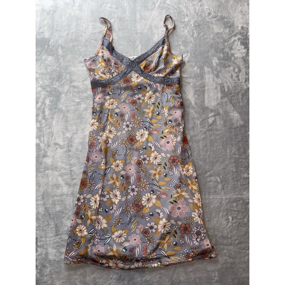 Women's Wallflower Floral Lace Mini‎ Dress Y2K Girly Coquette Sz S Sundress VTG